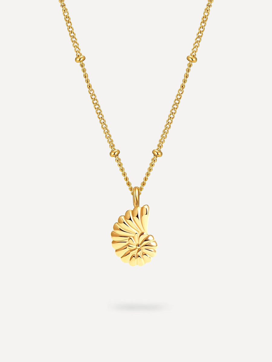 Moon Shell Kette Gold