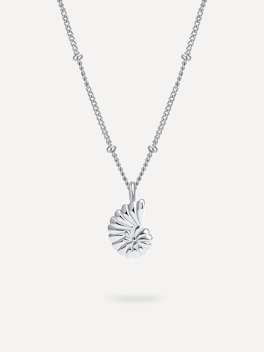 Moon Shell Kette Silber