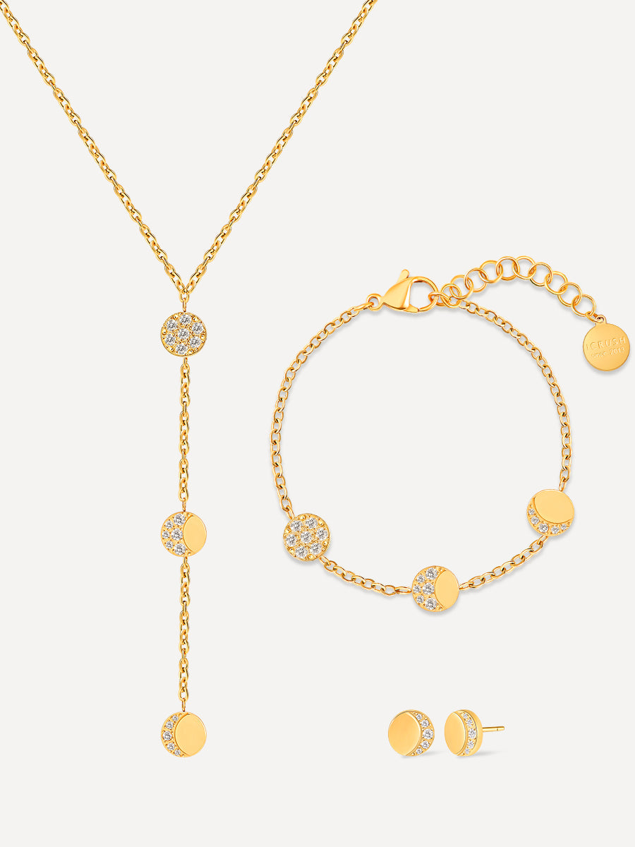 Moon Phase Set Gold