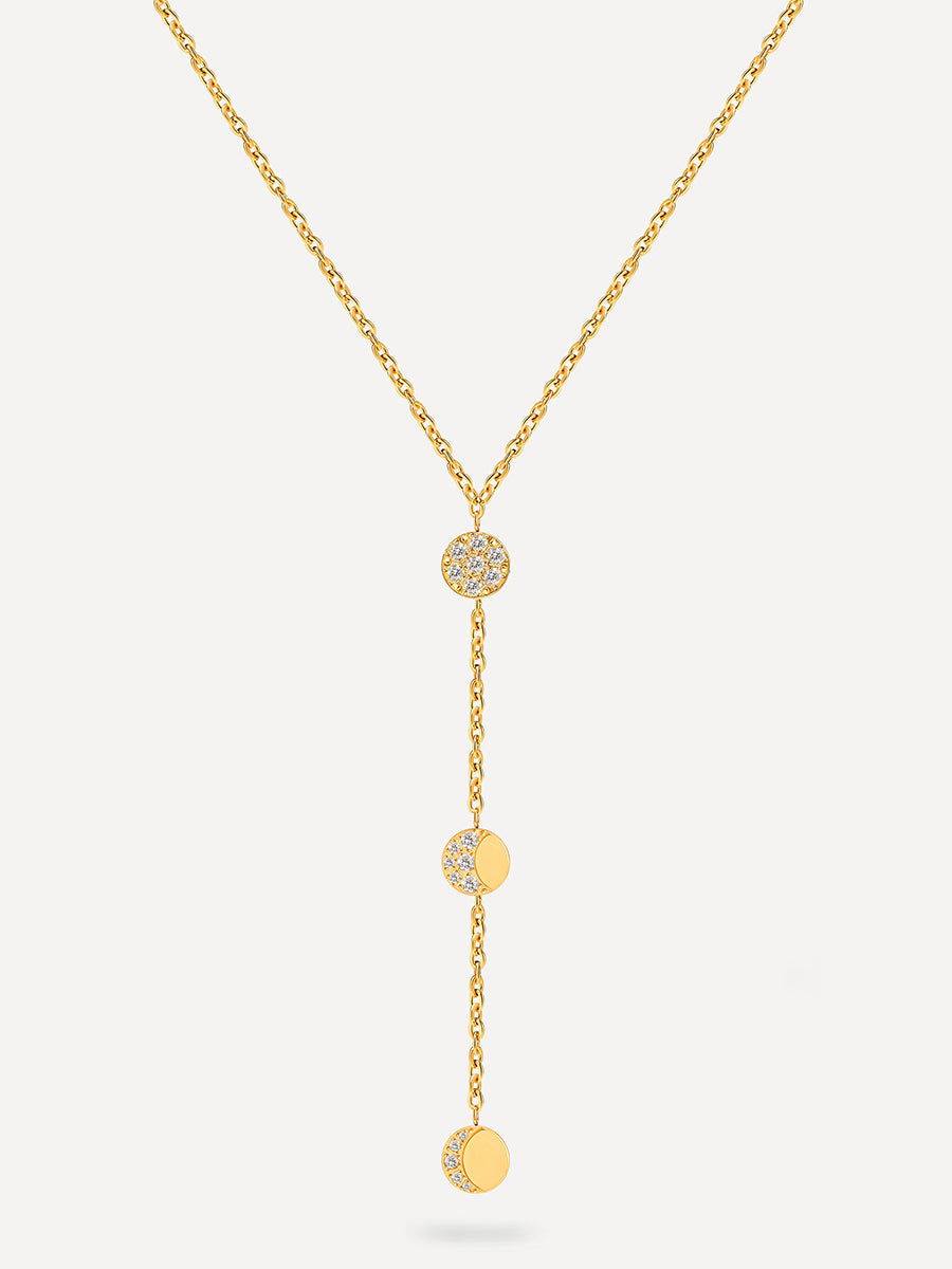 Moon Phase Kette Gold