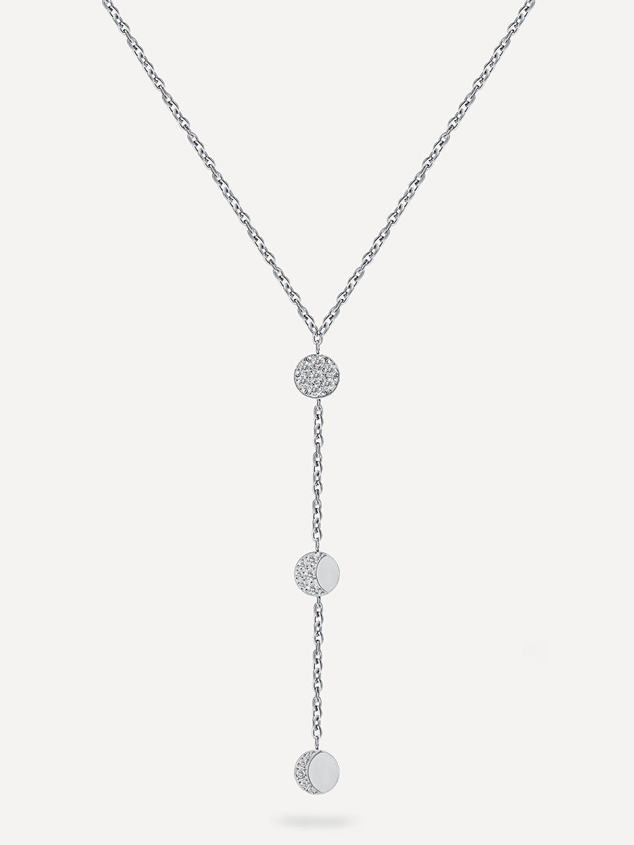 Moon Phase Kette Silber