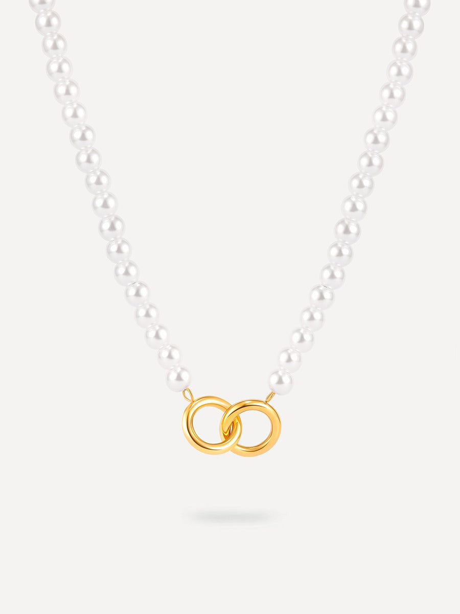 Infinite Love Pearl Kette Gold
