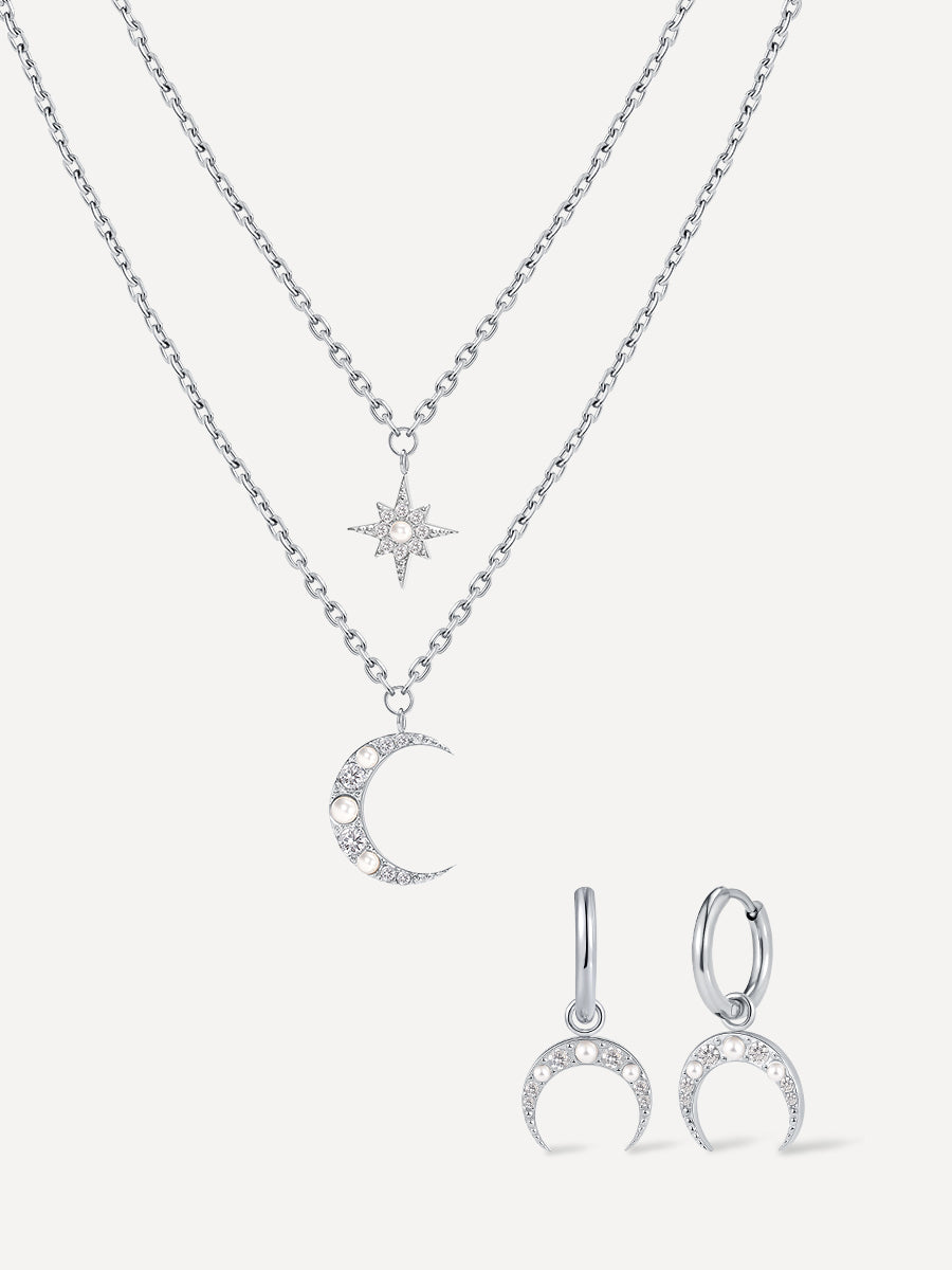 Moonlit Grace Set Silber