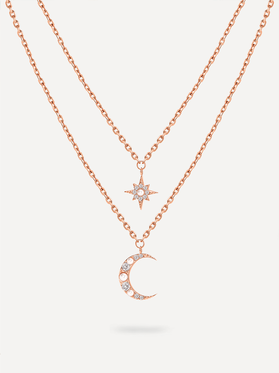 Moon Phase N Star Double Layer Kette ICRUSH