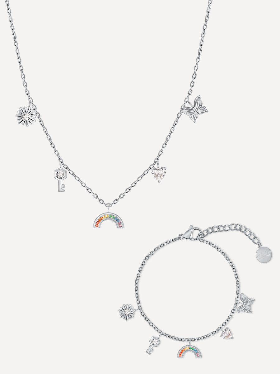 Embrace Love Set Silber