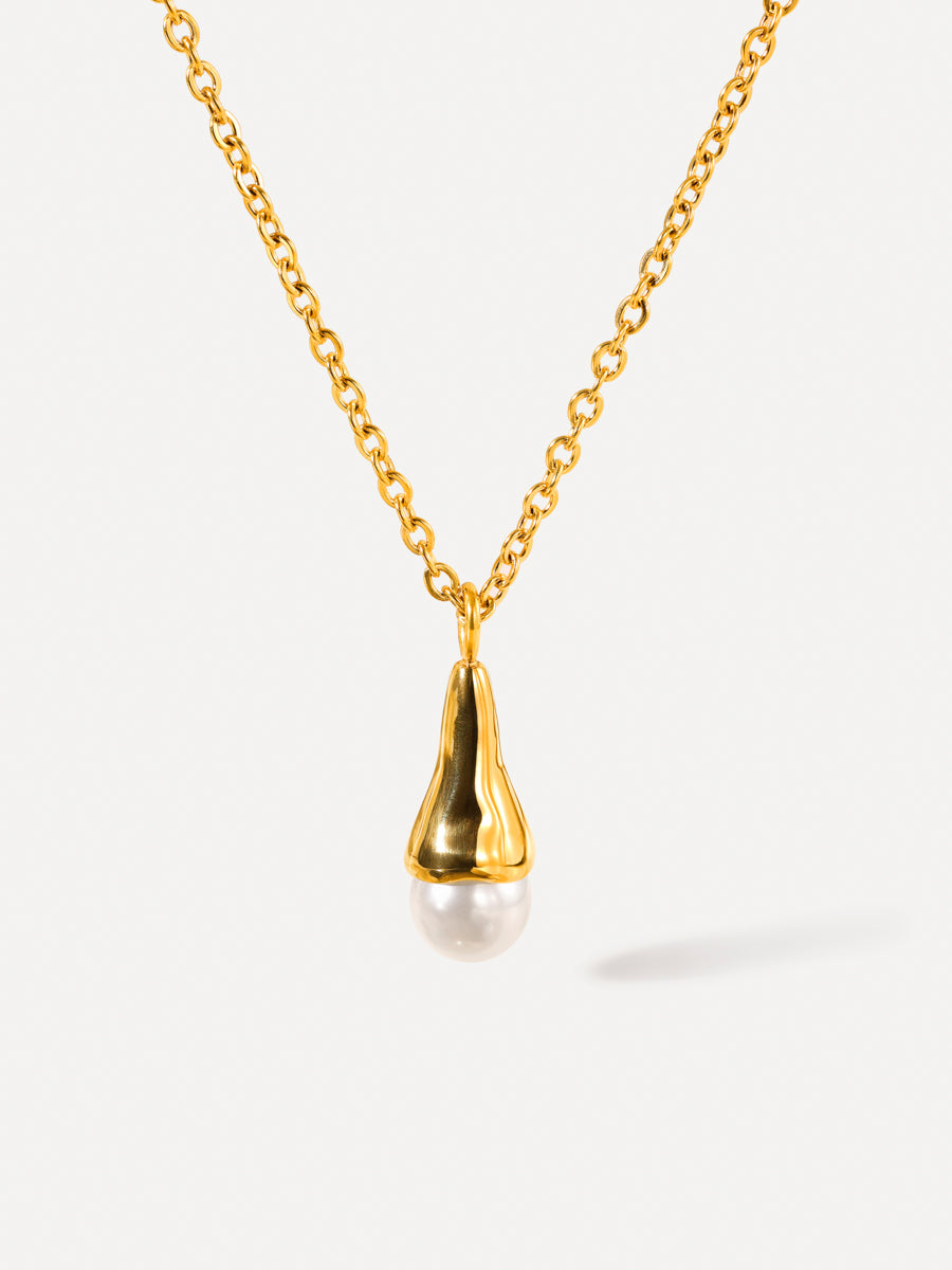 Pearlescent Drop Necklace