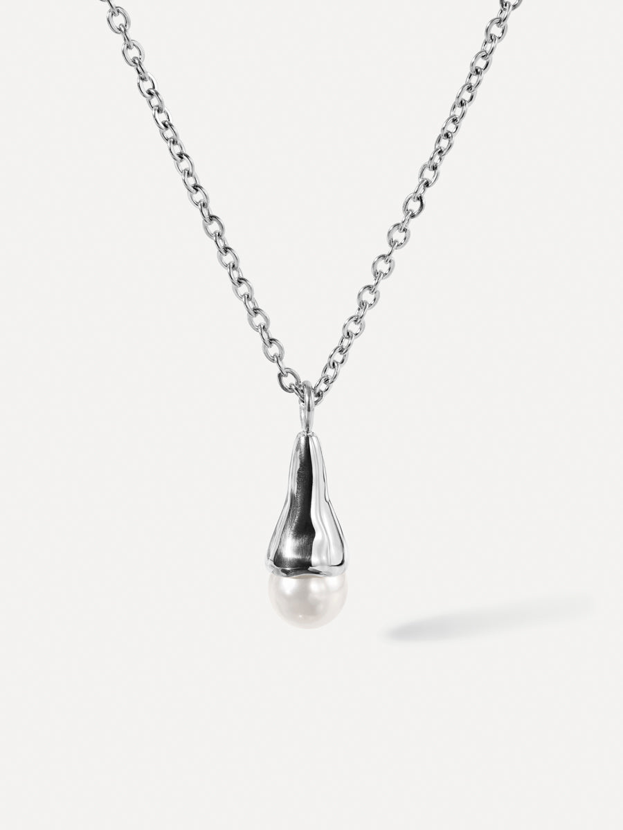 Pearlescent Drop Necklace