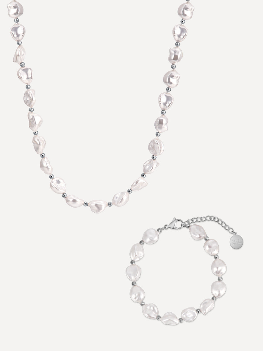 Enchanting Pearl Set Silber
