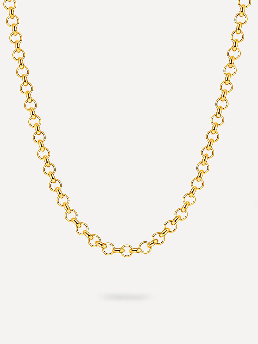 Circle-Cross Kette Gold