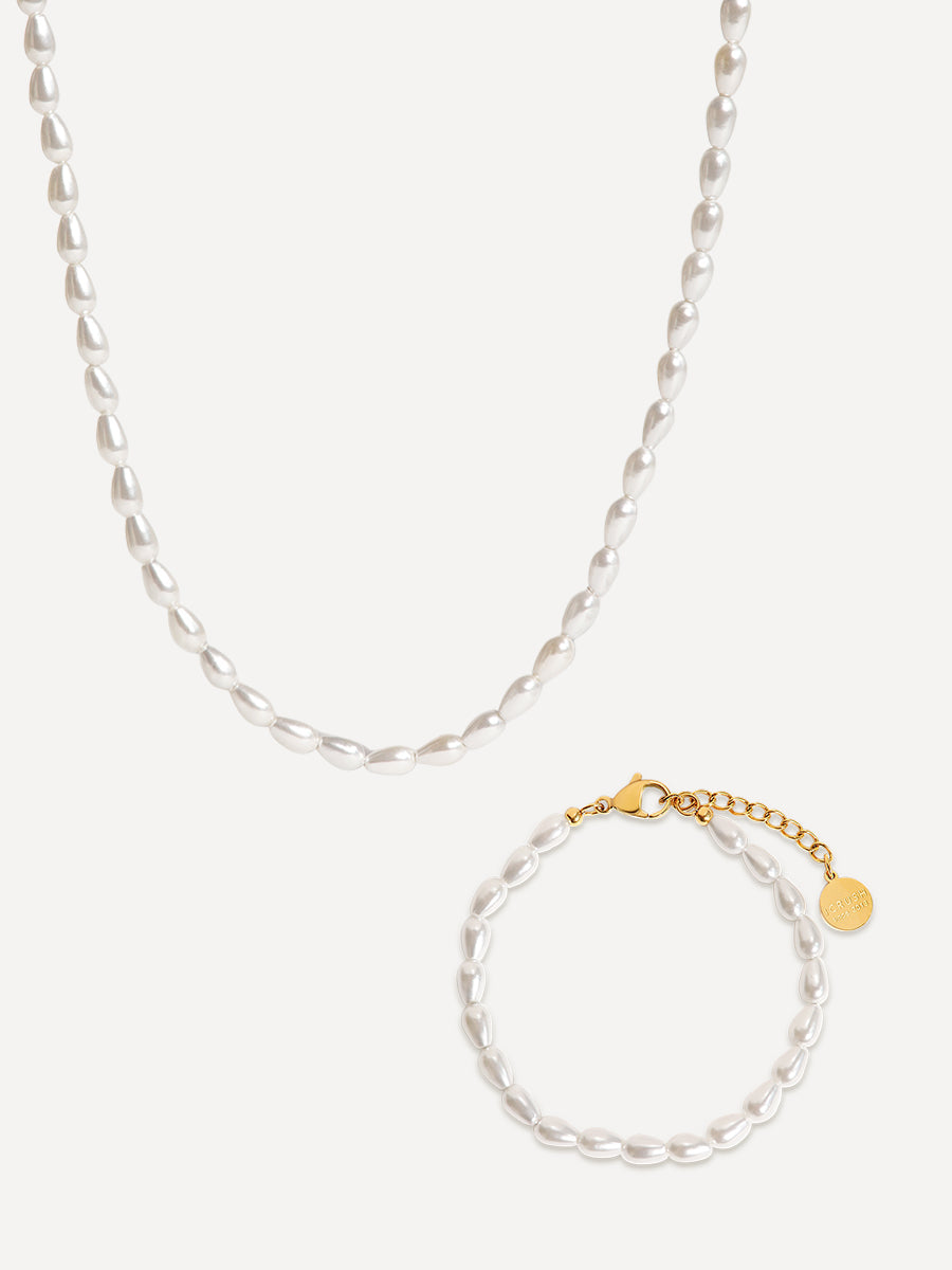 Charming Pearl Set Gold