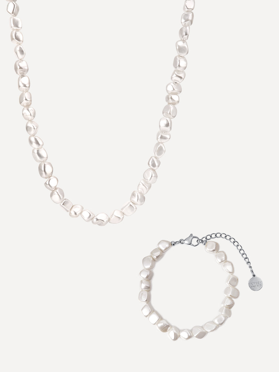 Delightful Pearl Set Silber