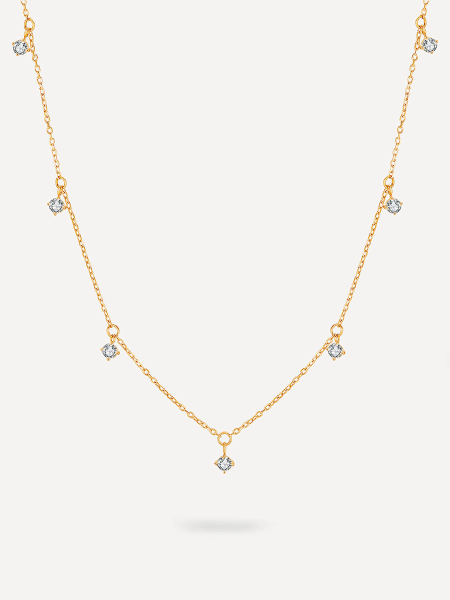 Glitter Trail Kette Gold