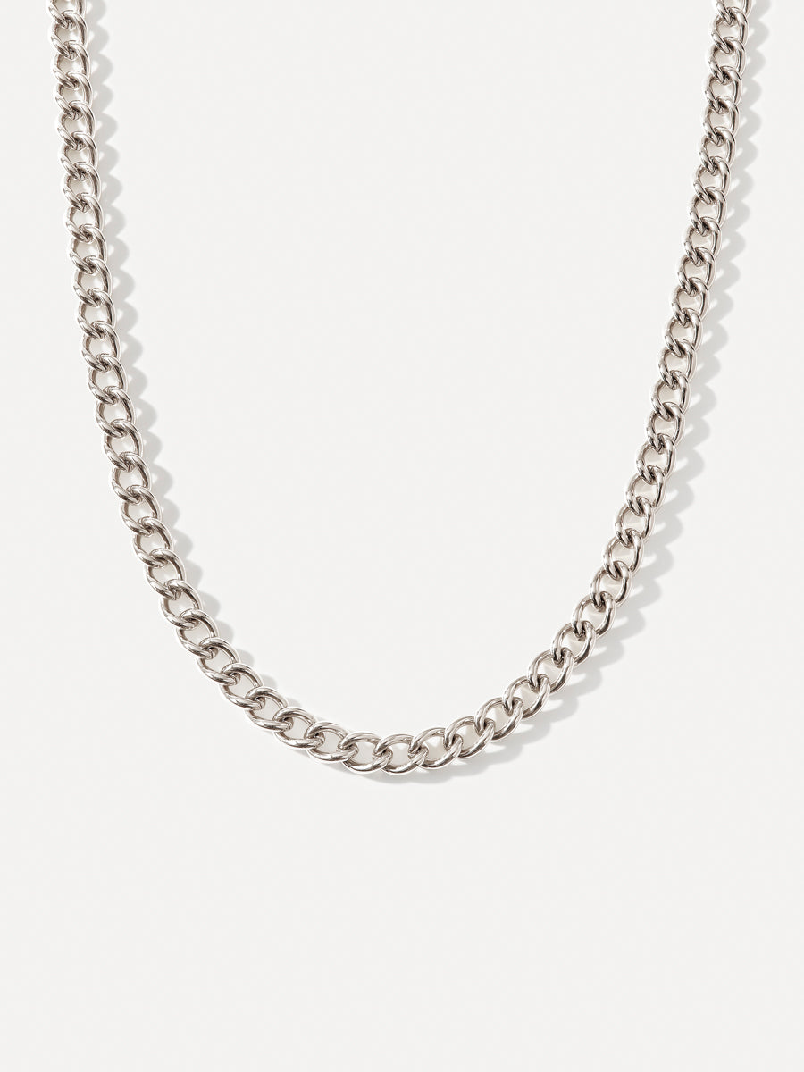 Modern Cuban Kette Silber