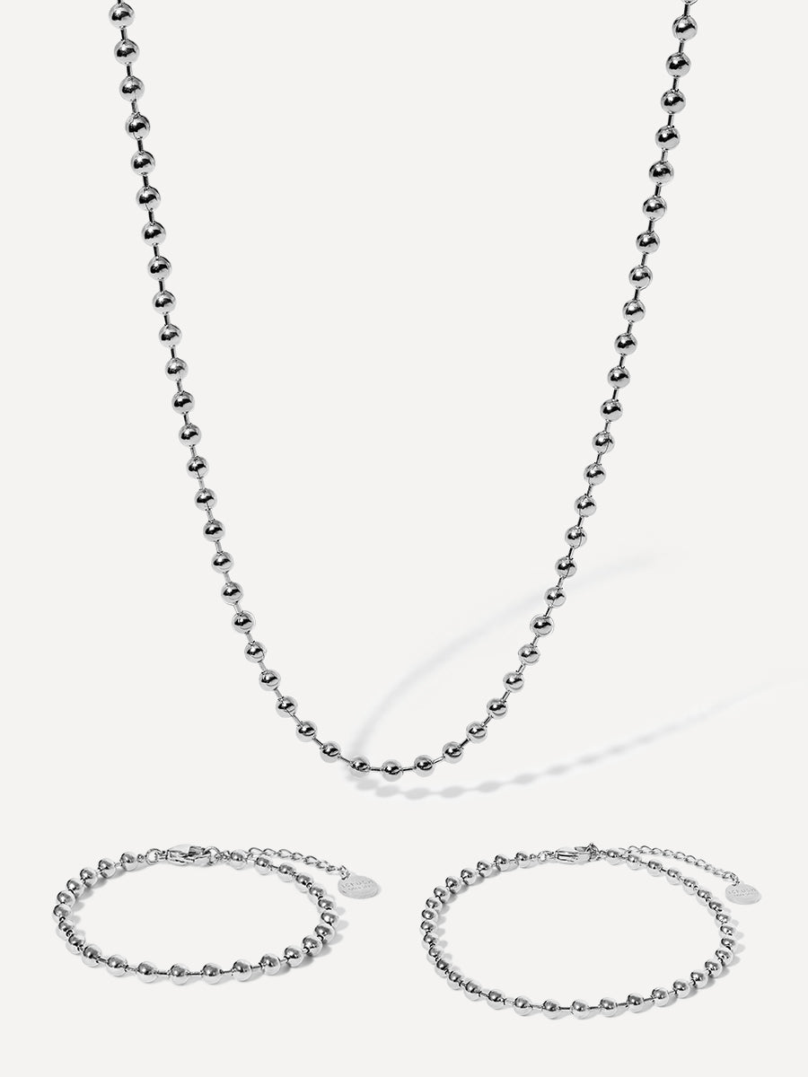 Pure Bubbles Set Silber