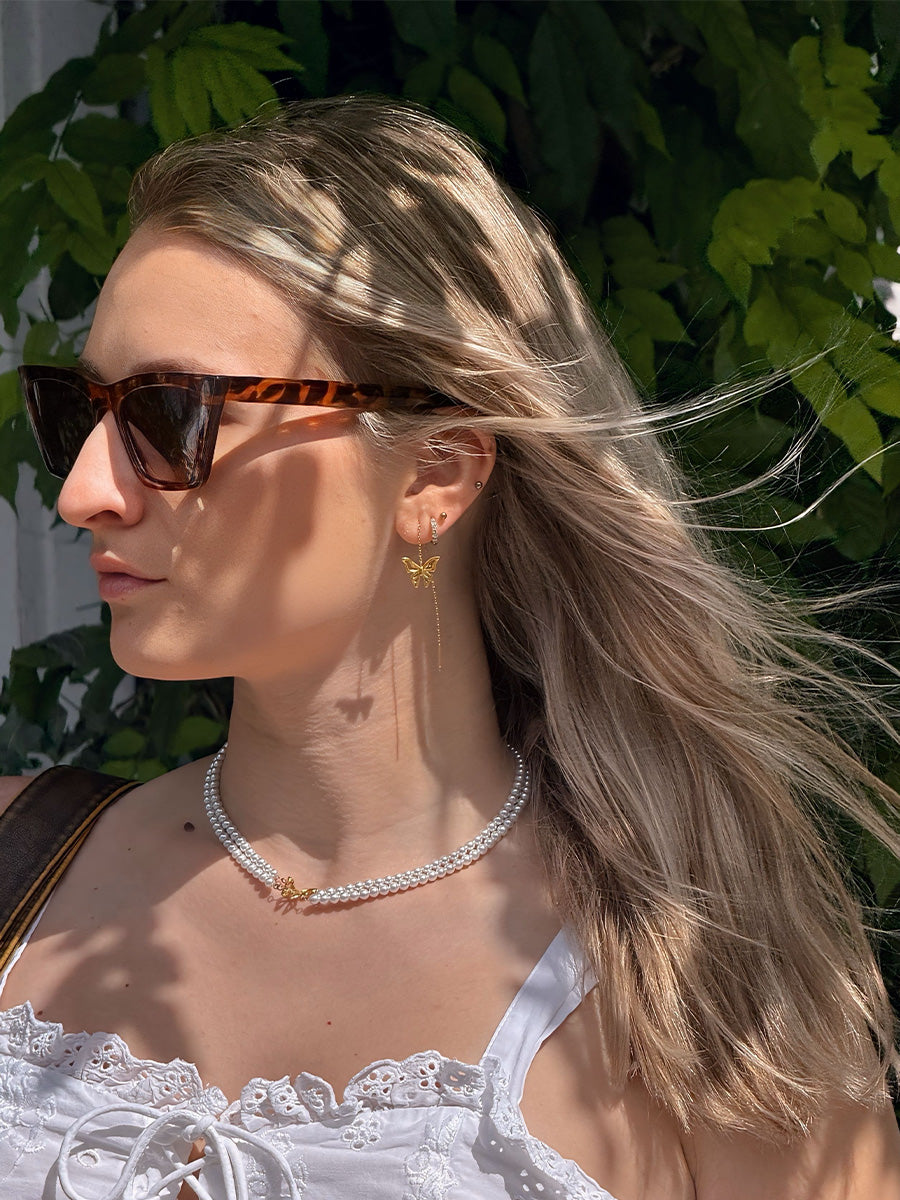 Butterfly Pearl Necklace