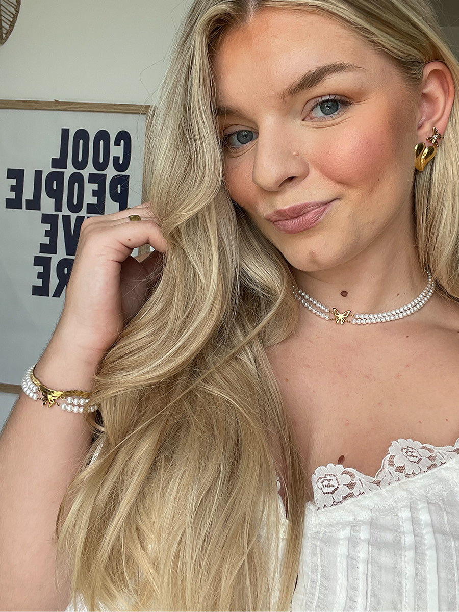 Butterfly Pearl Necklace
