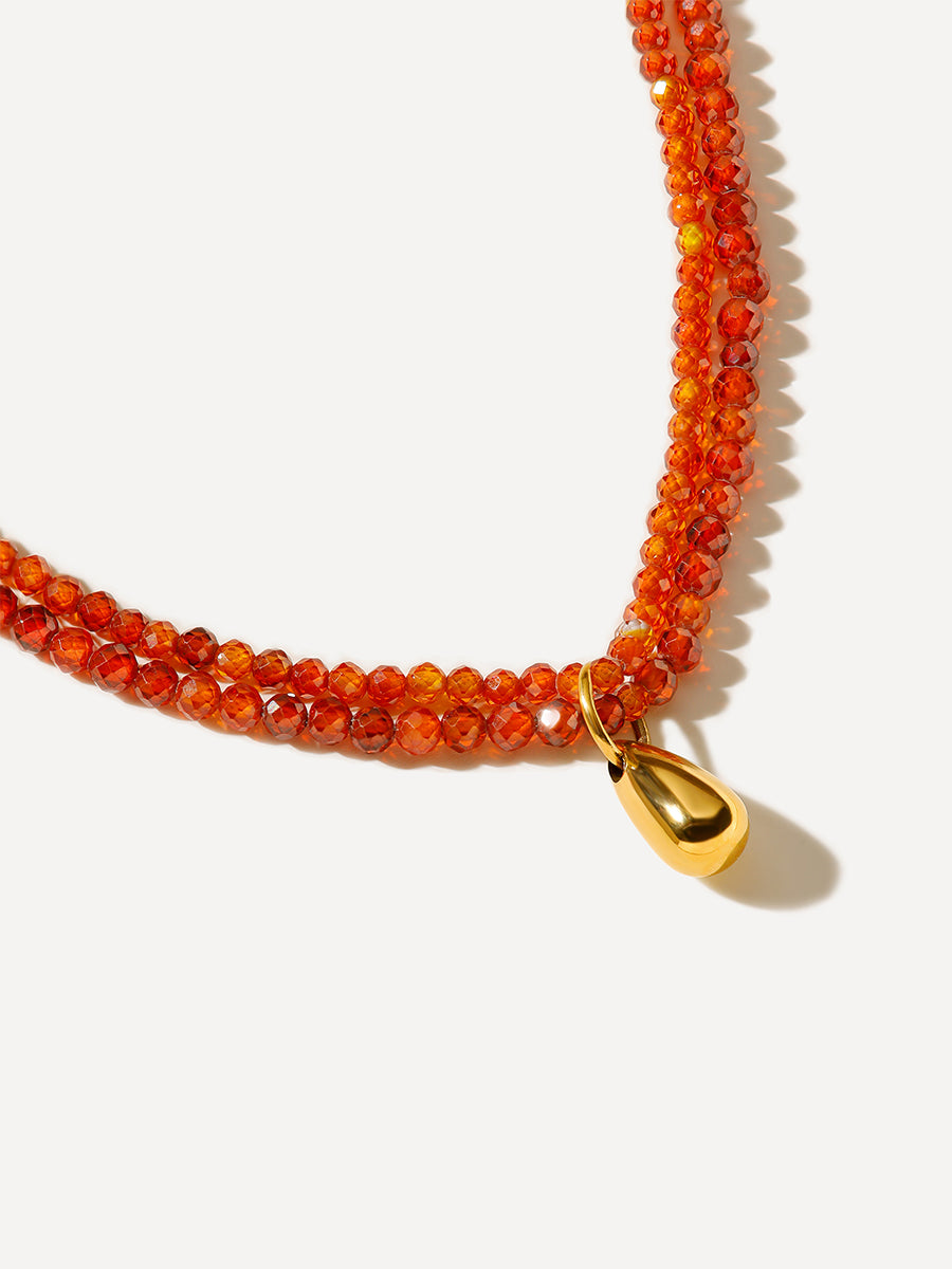 Burning Drop Kette Gold