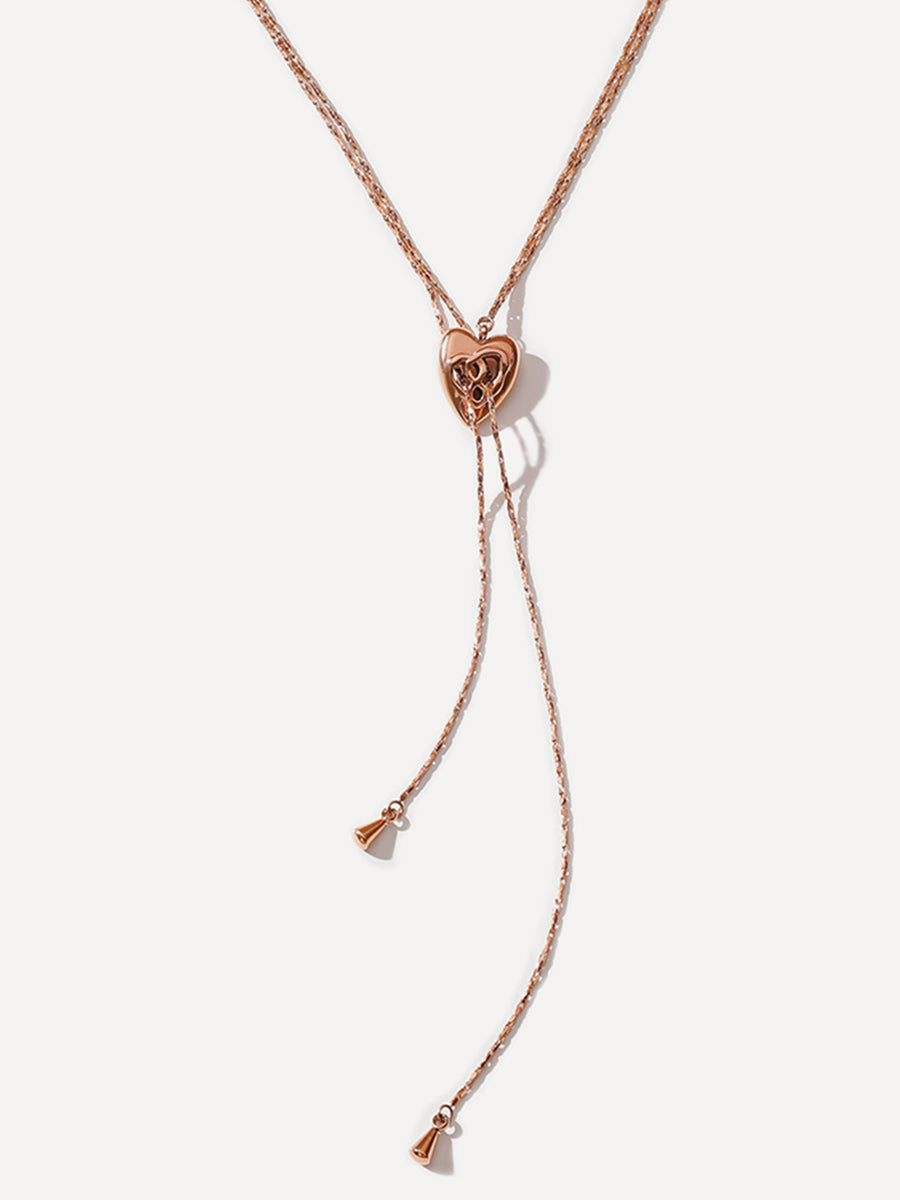 Loving Knot Kette Rosegold