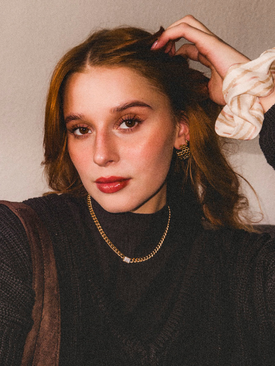 Modern Edge Pearl Kette