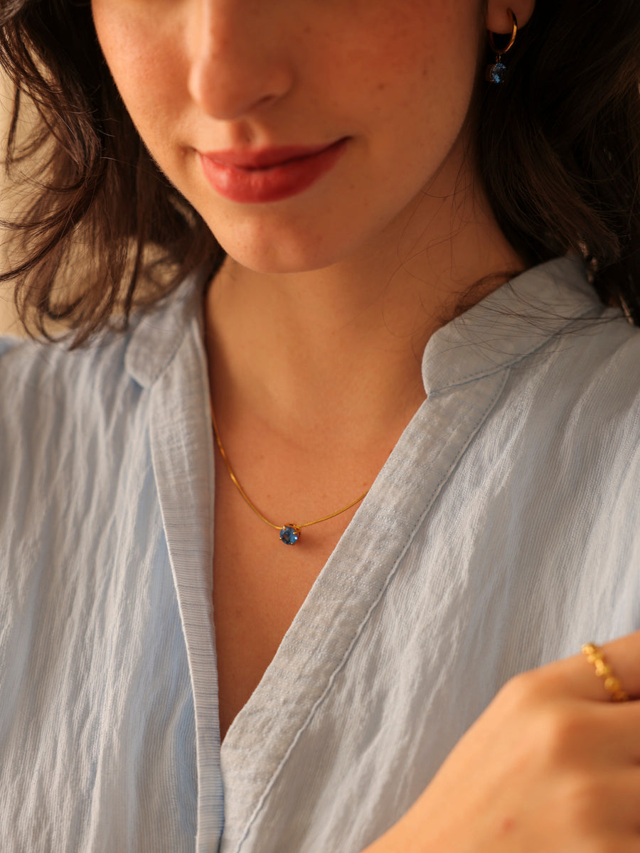 Crystal Delight Dark Blue Kette