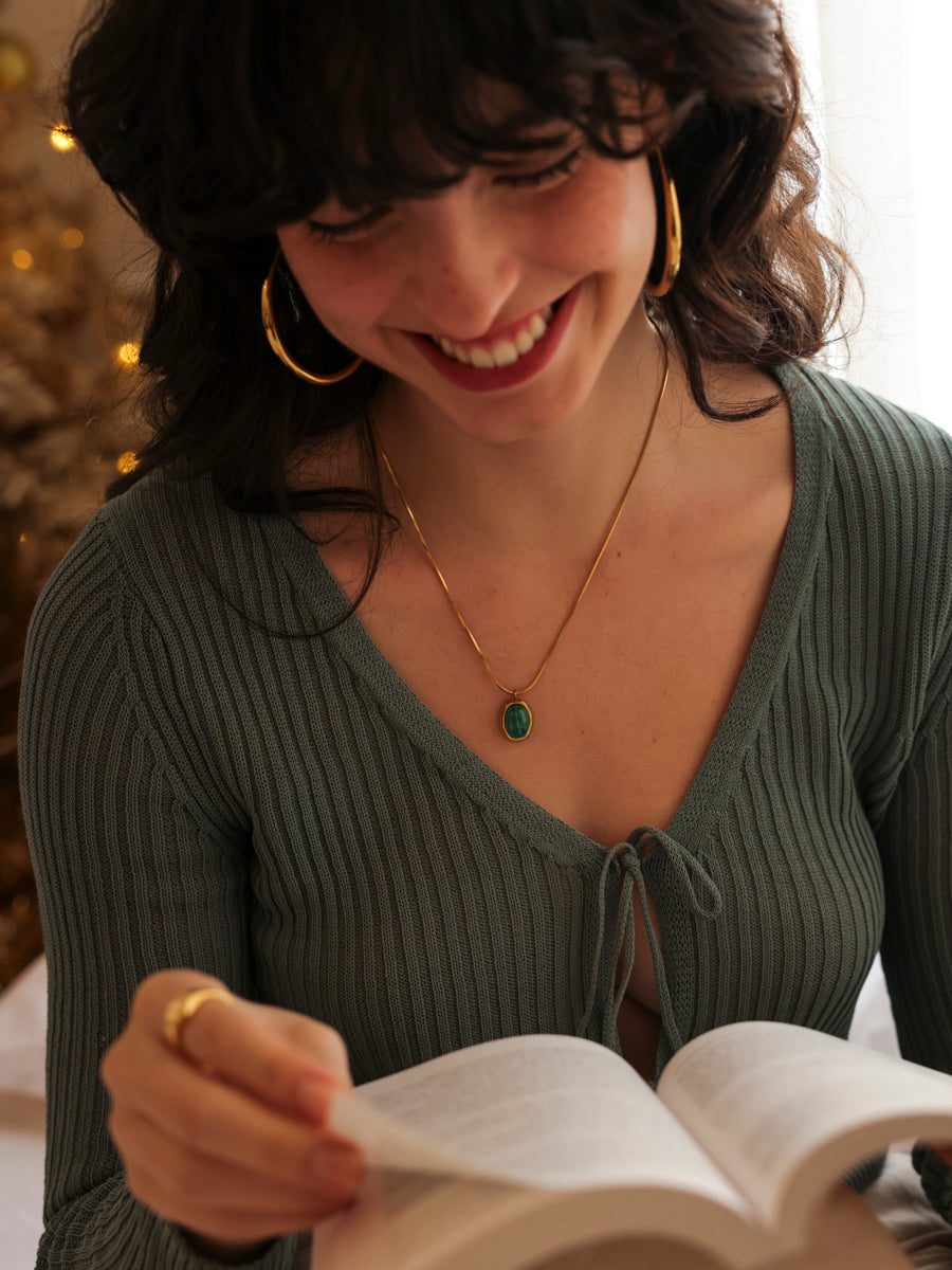 Echoing Dream Dark Green Kette