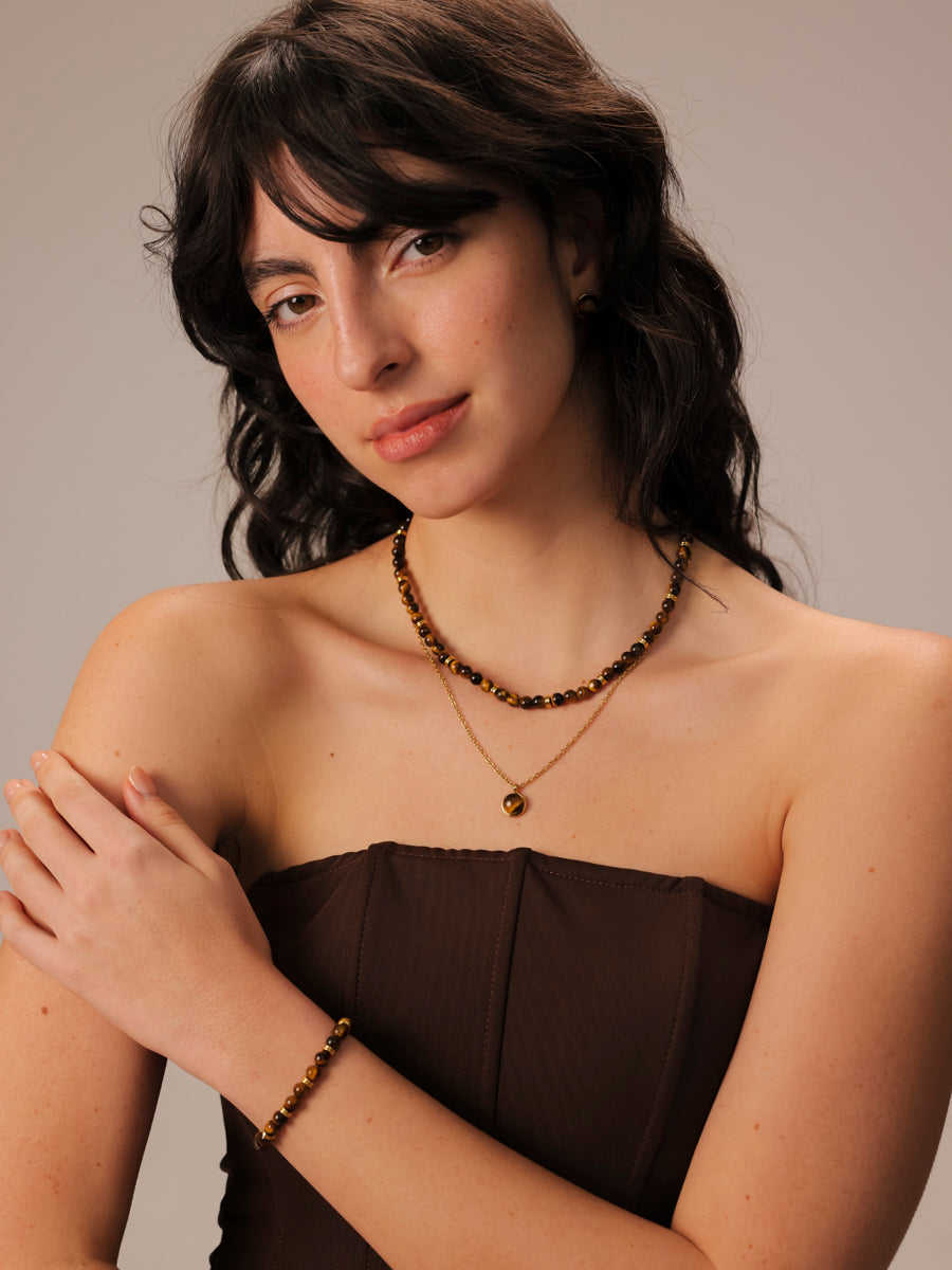 Enchanted Moments Tiger's Eye Kette