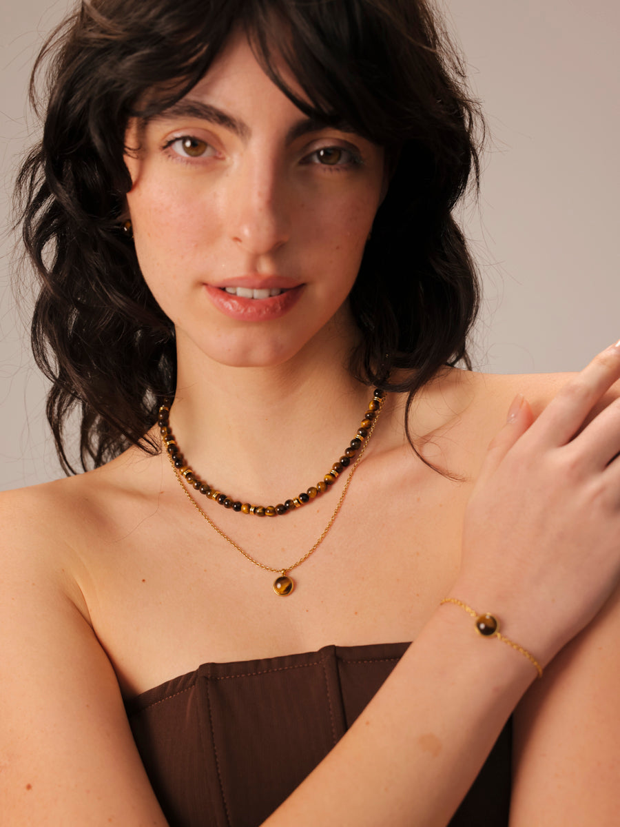 Enchanted Moments Tiger's Eye Kette