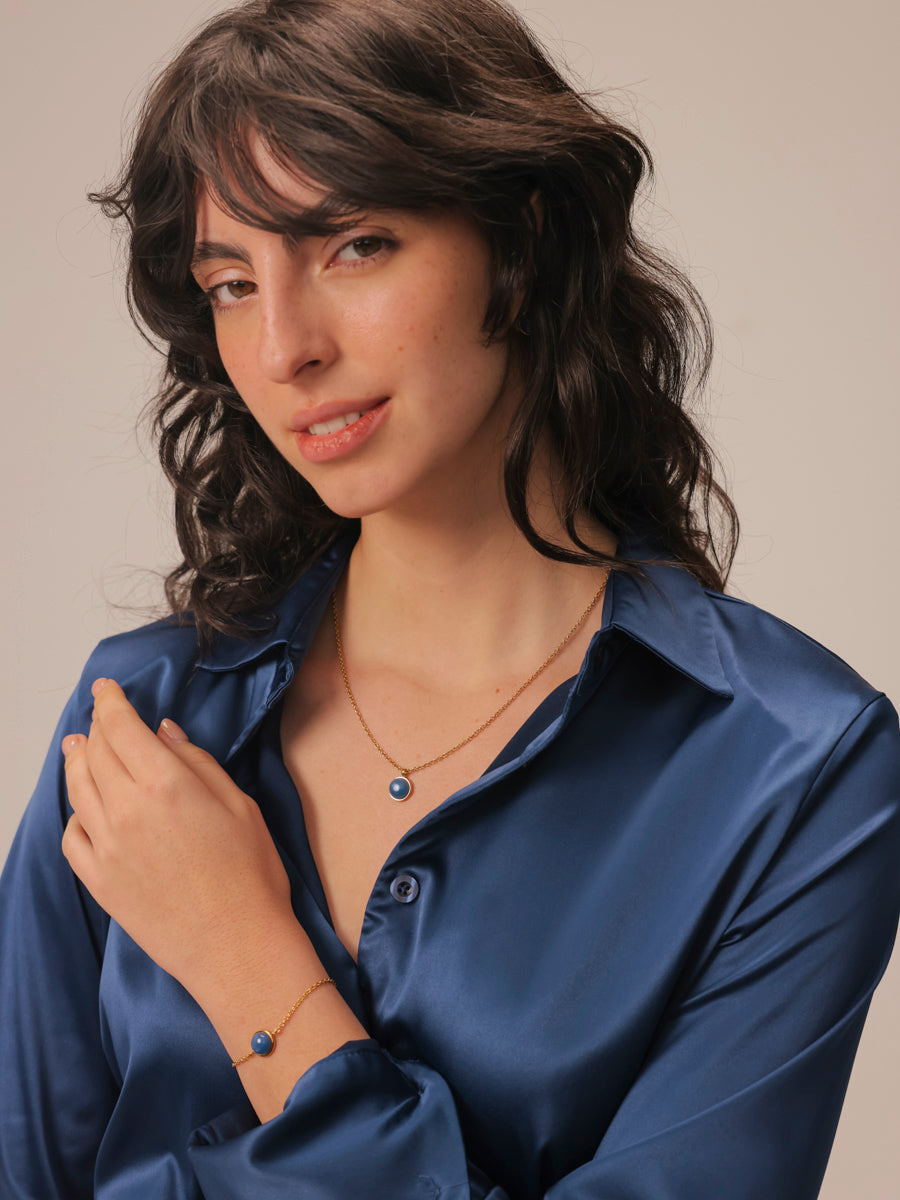 Wandering Wish Dark Blue Kette