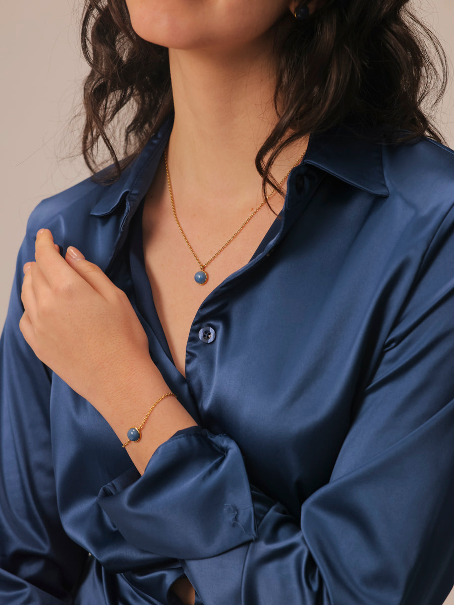 Wandering Wish Dark Blue Kette