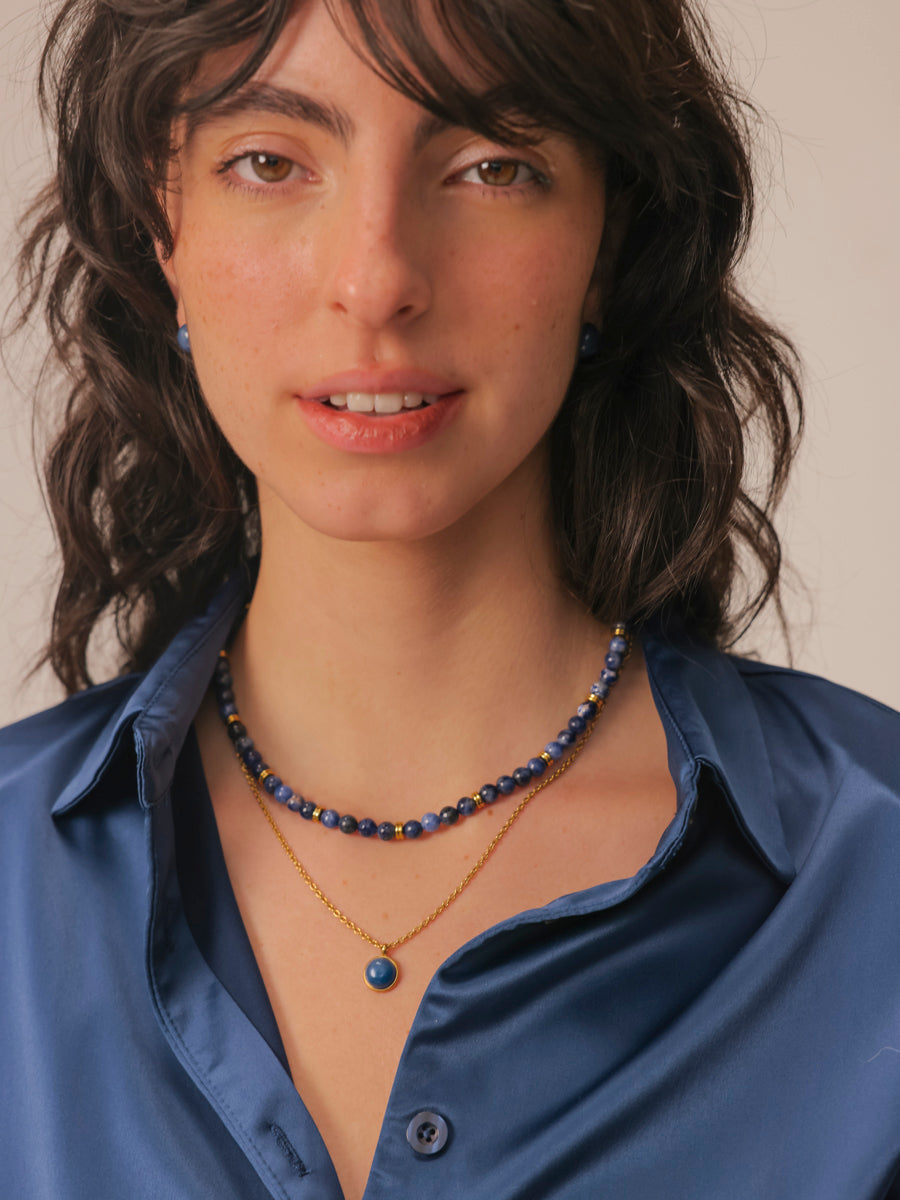 Wandering Wish Dark Blue Kette