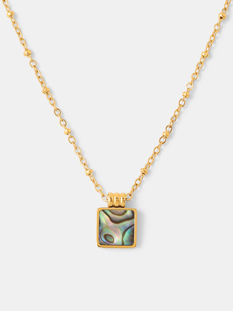 Iridescent Square Kette