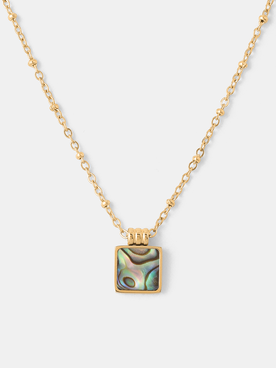 Iridescent Square Kette
