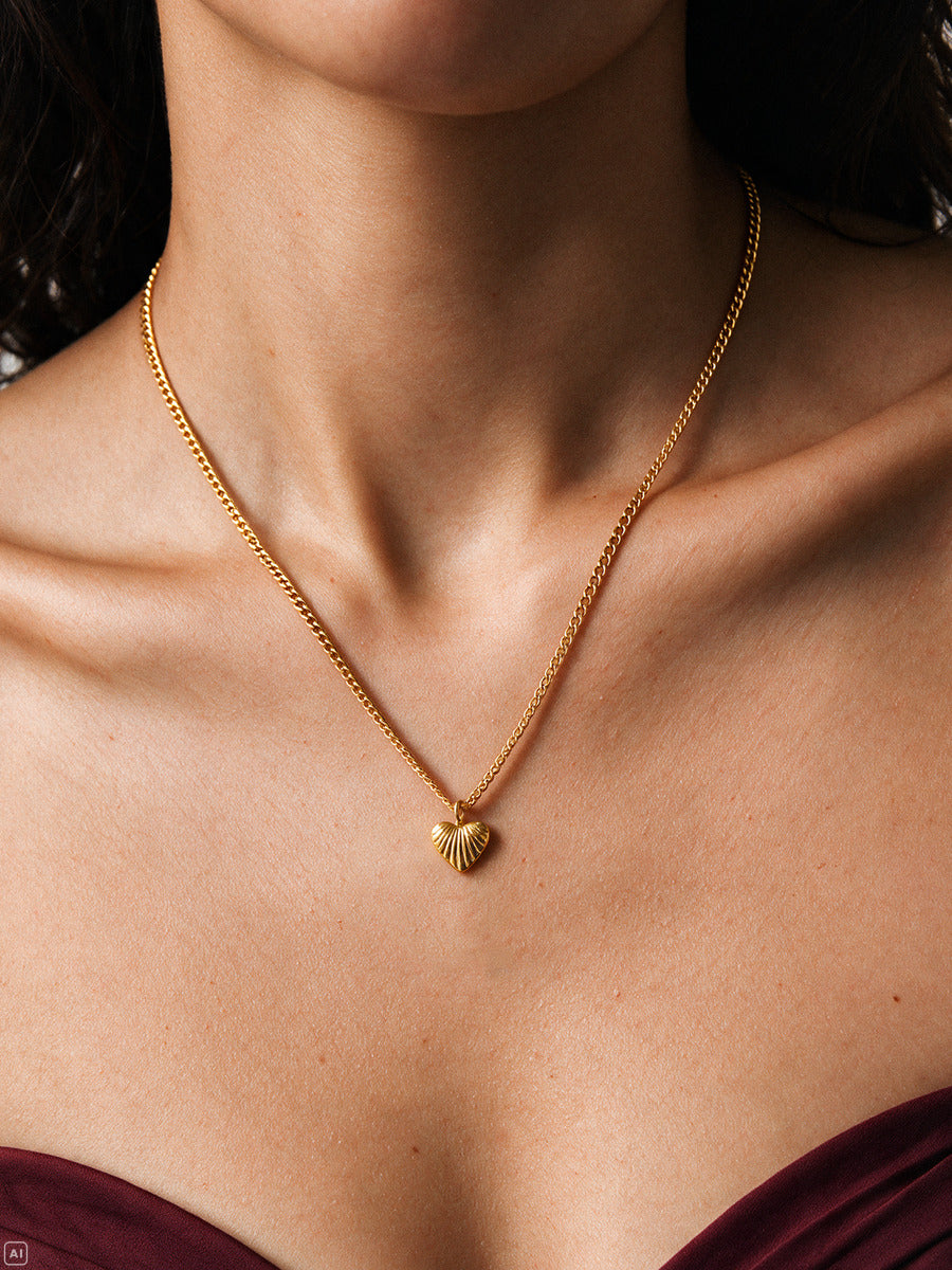 Seashell Heart Kette