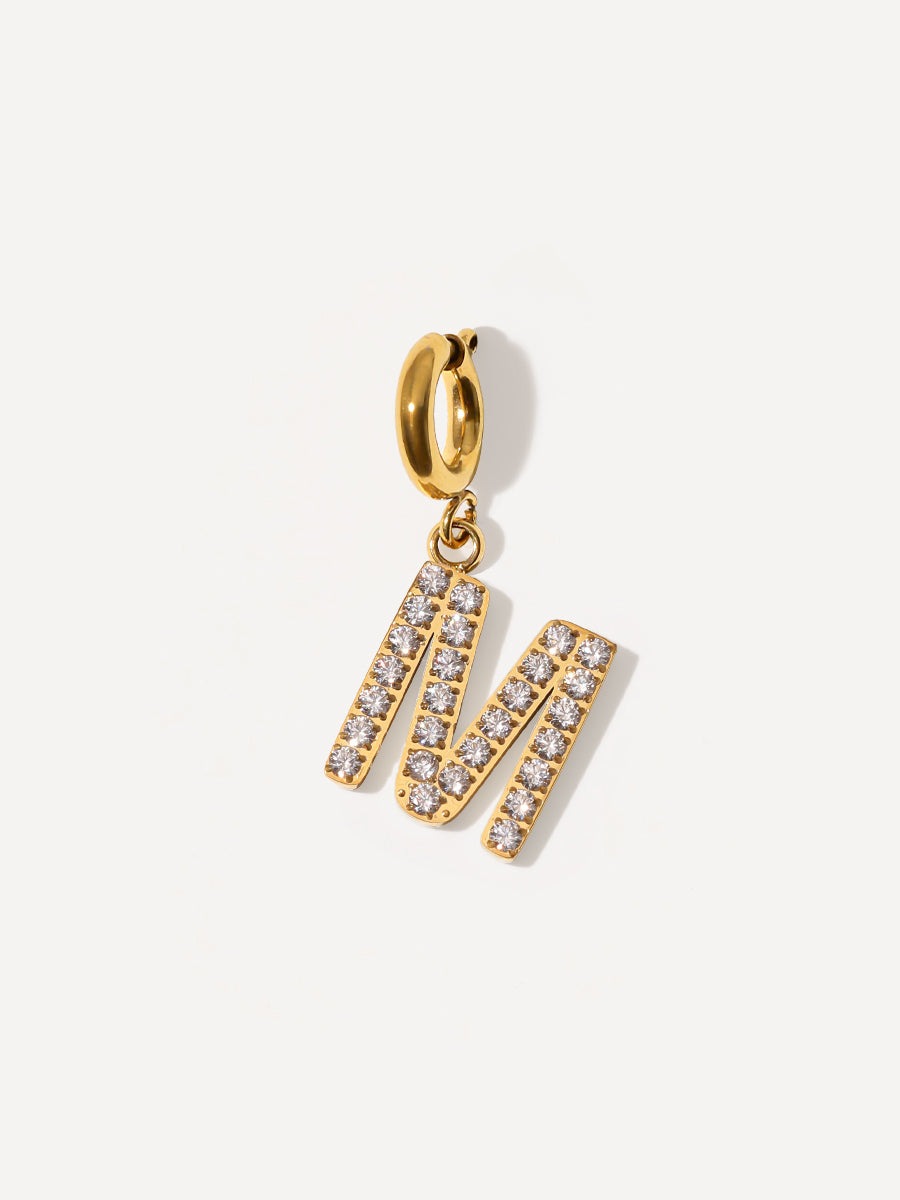 Brilliant Letter Ketten-Charm - M