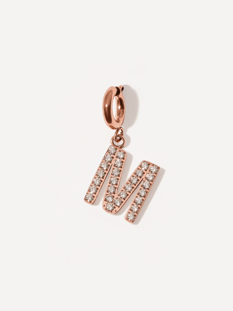 Brilliant Letter Ketten-Charm - M