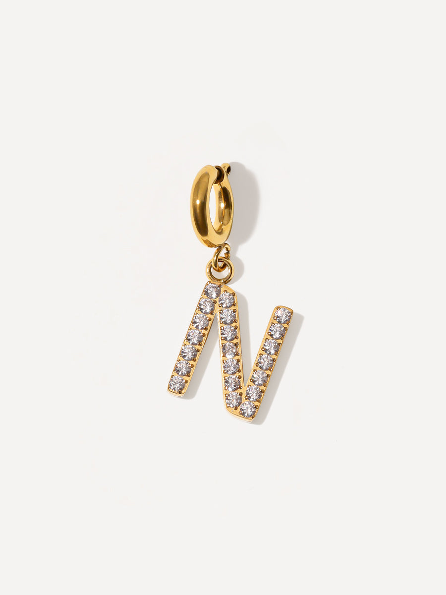 Brilliant Letter Ketten-Charm - N