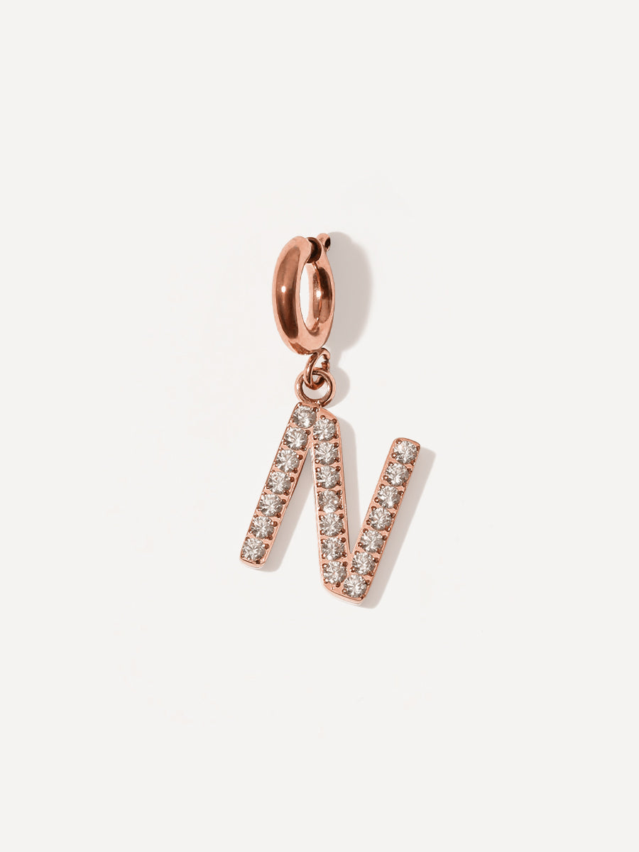 Brilliant Letter Ketten-Charm - N
