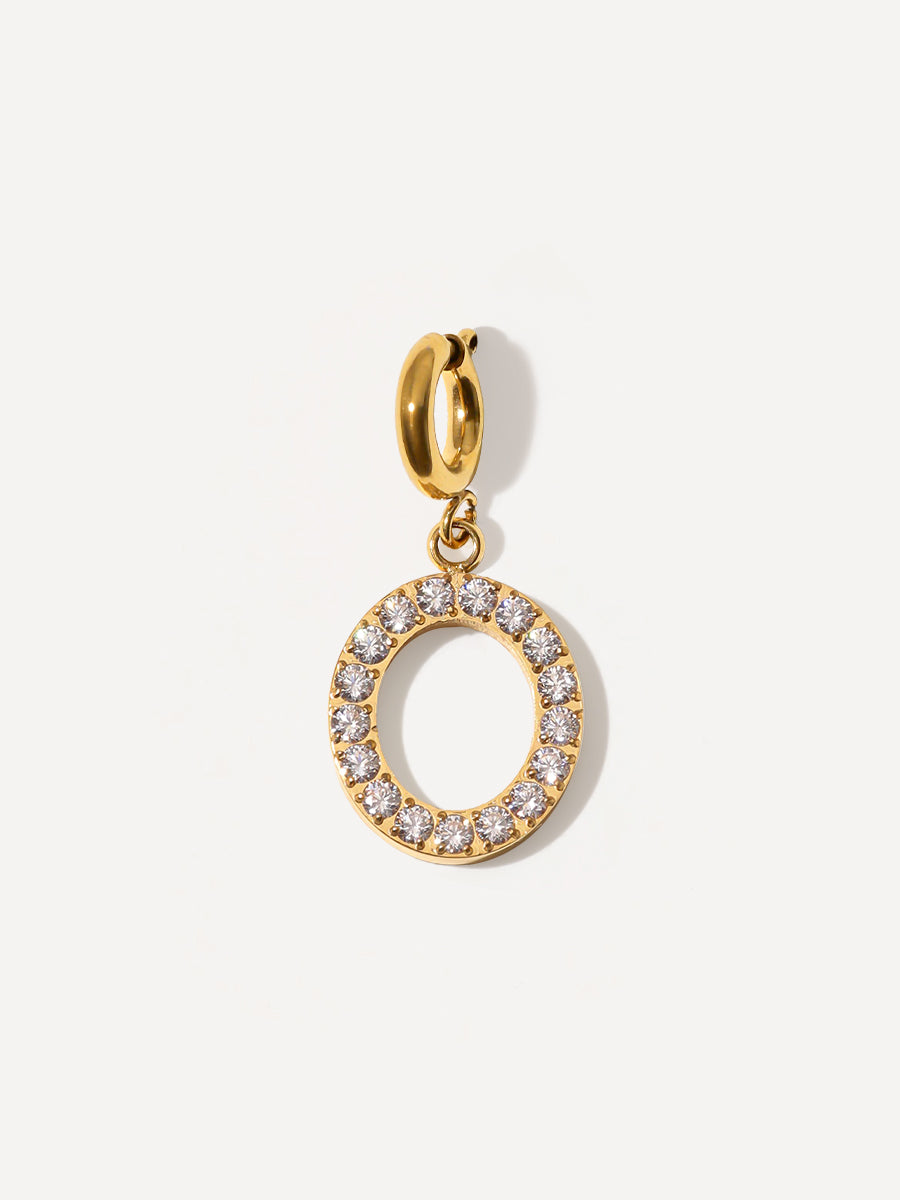 Brilliant Letter Ketten-Charm - O