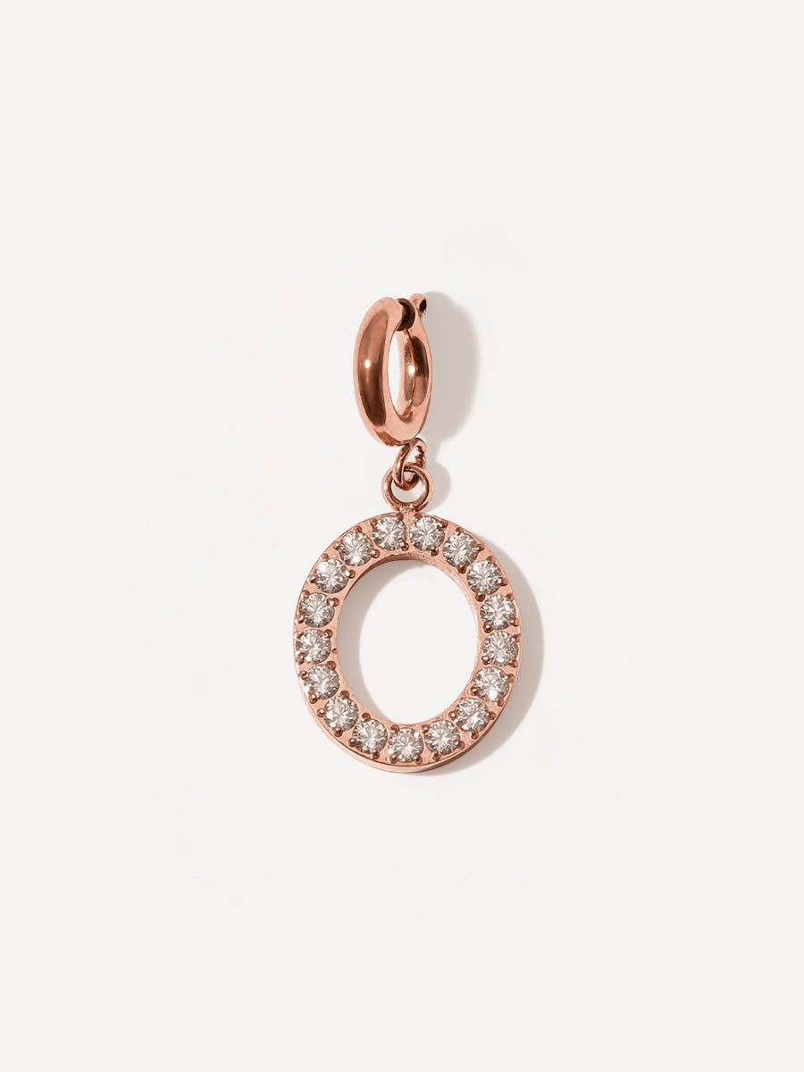 Brilliant Letter Ketten-Charm - O