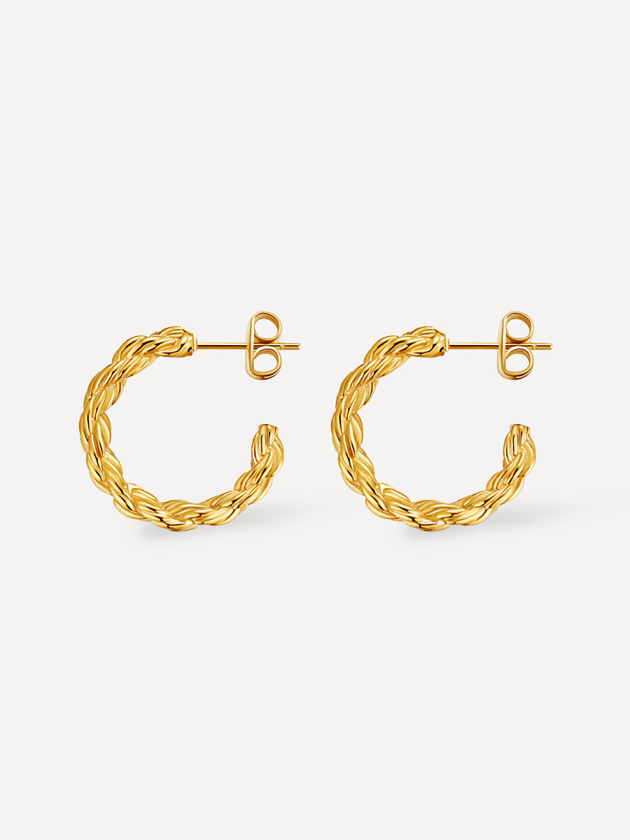 GENTLENESS HOOP OHRRINGE GOLD
