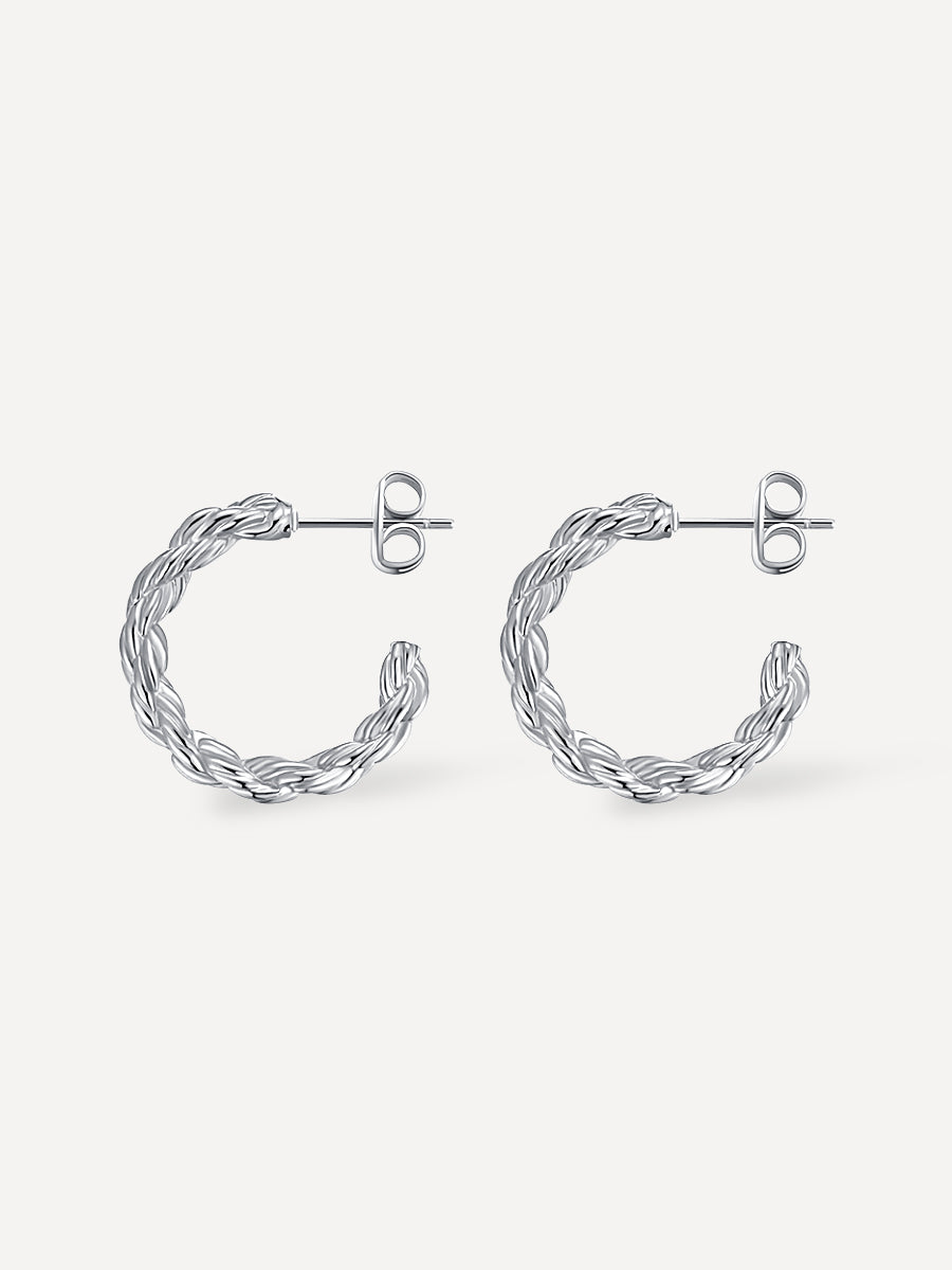 GENTLENESS HOOP OHRRINGE SILBER