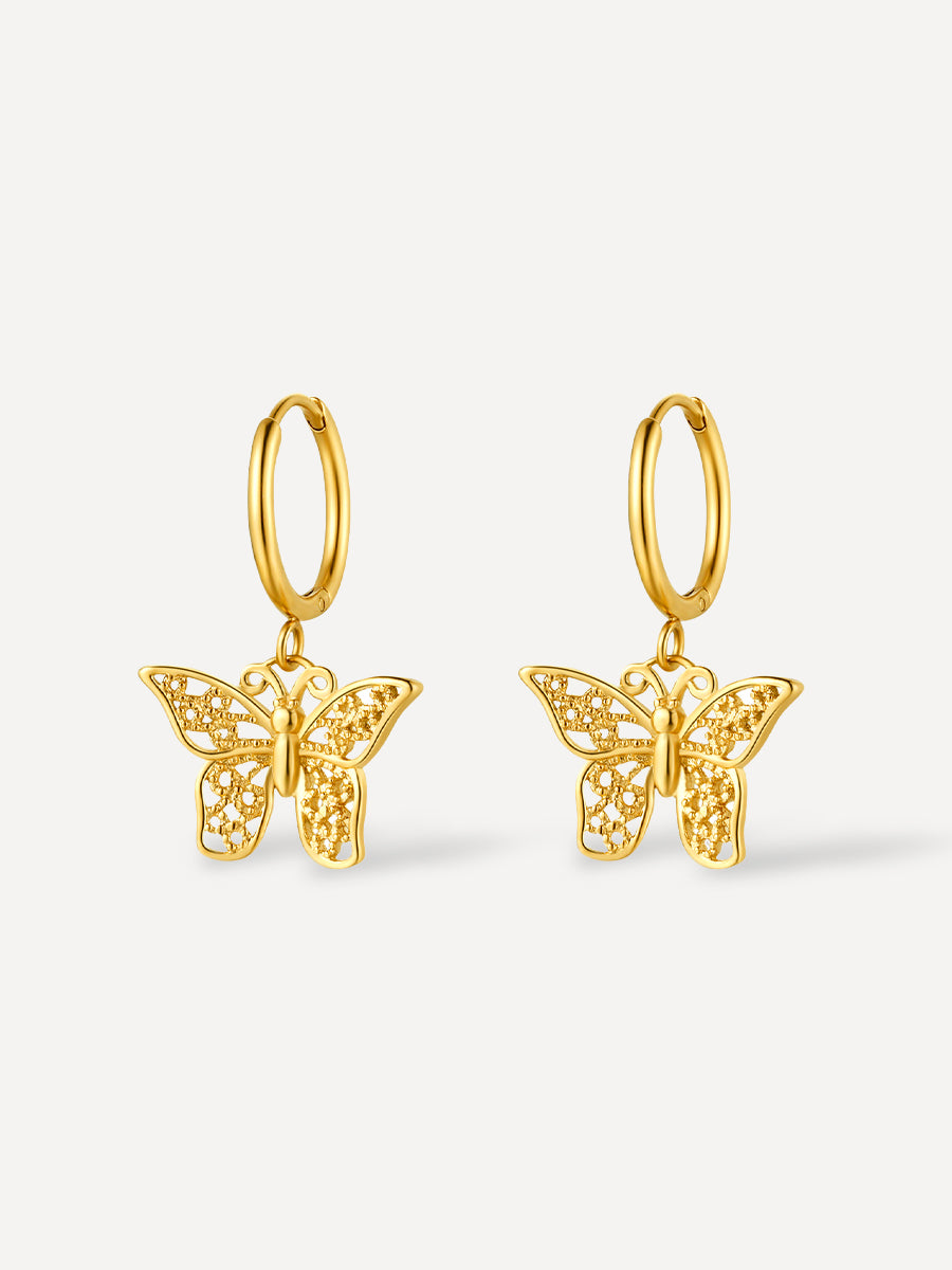 Butterfly Ohrringe Gold