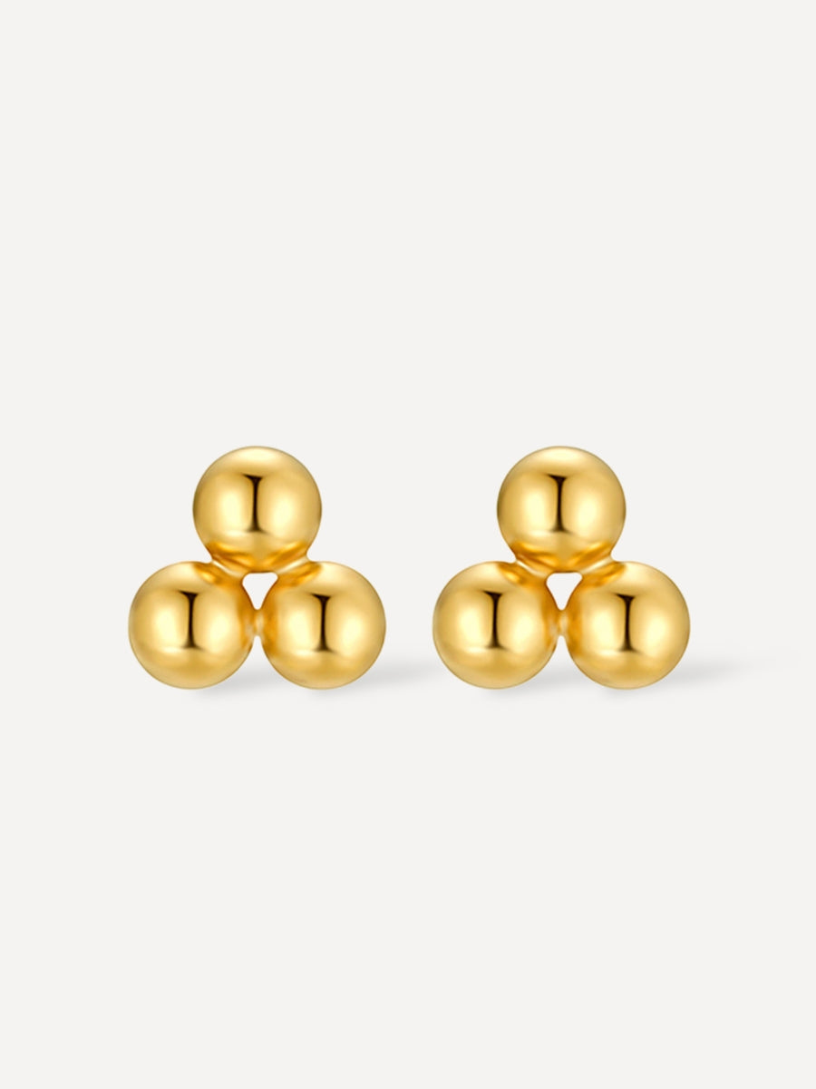 Trio dot Ohrstecker Gold