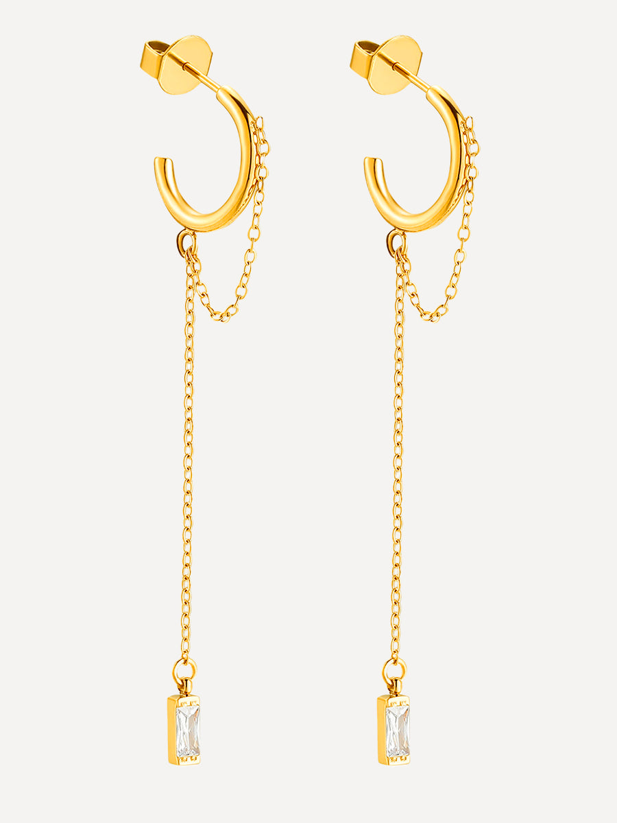 CHÉRIE Chain Ohrringe Gold