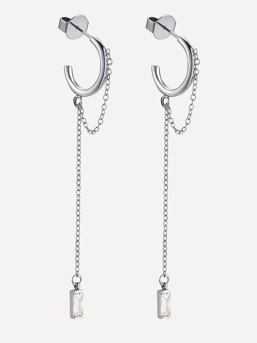 CHÉRIE Chain Ohrringe Silber