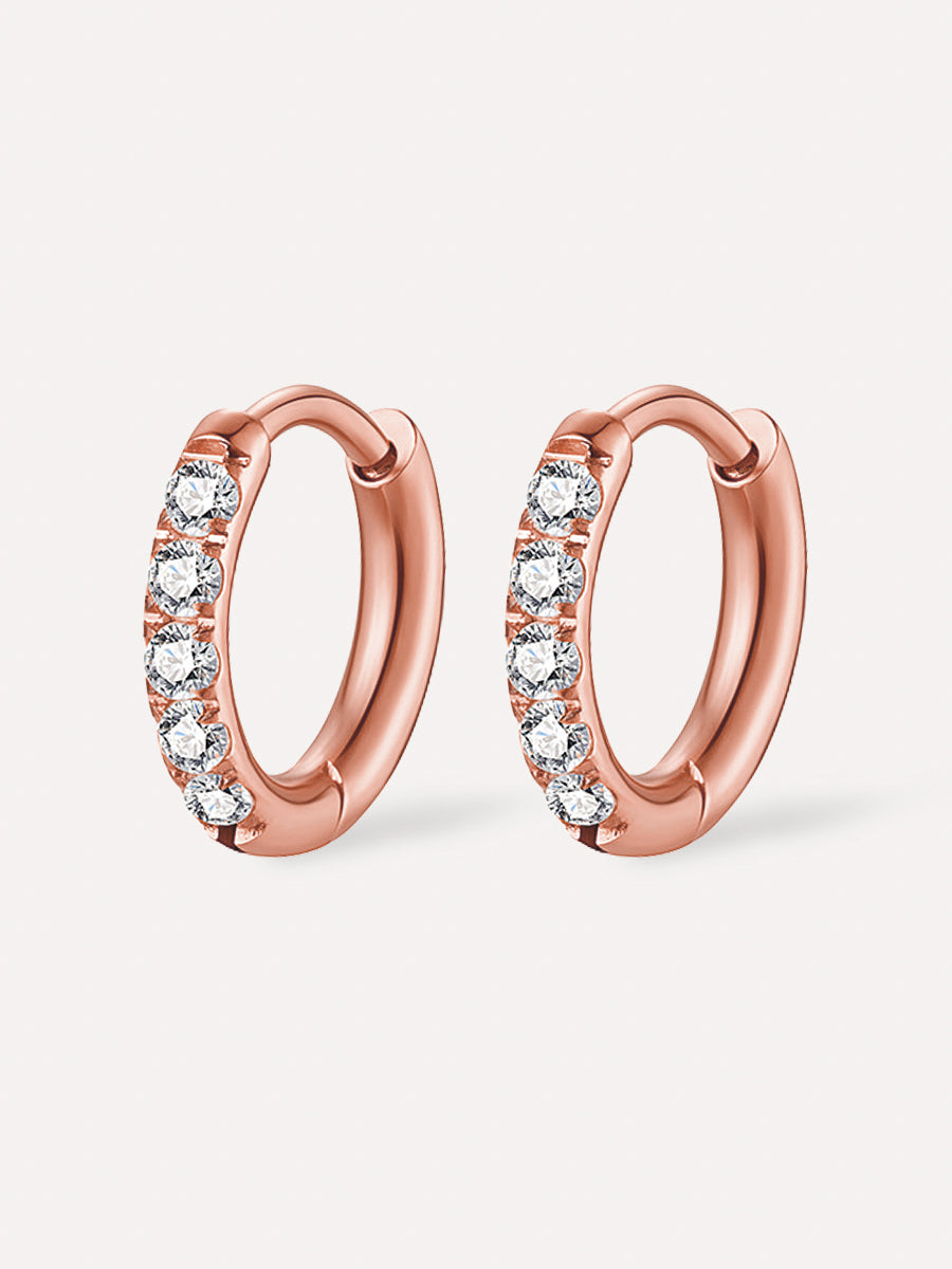 12mm CRYSTALIZED SHINE HOOP SMALL Ohrringe