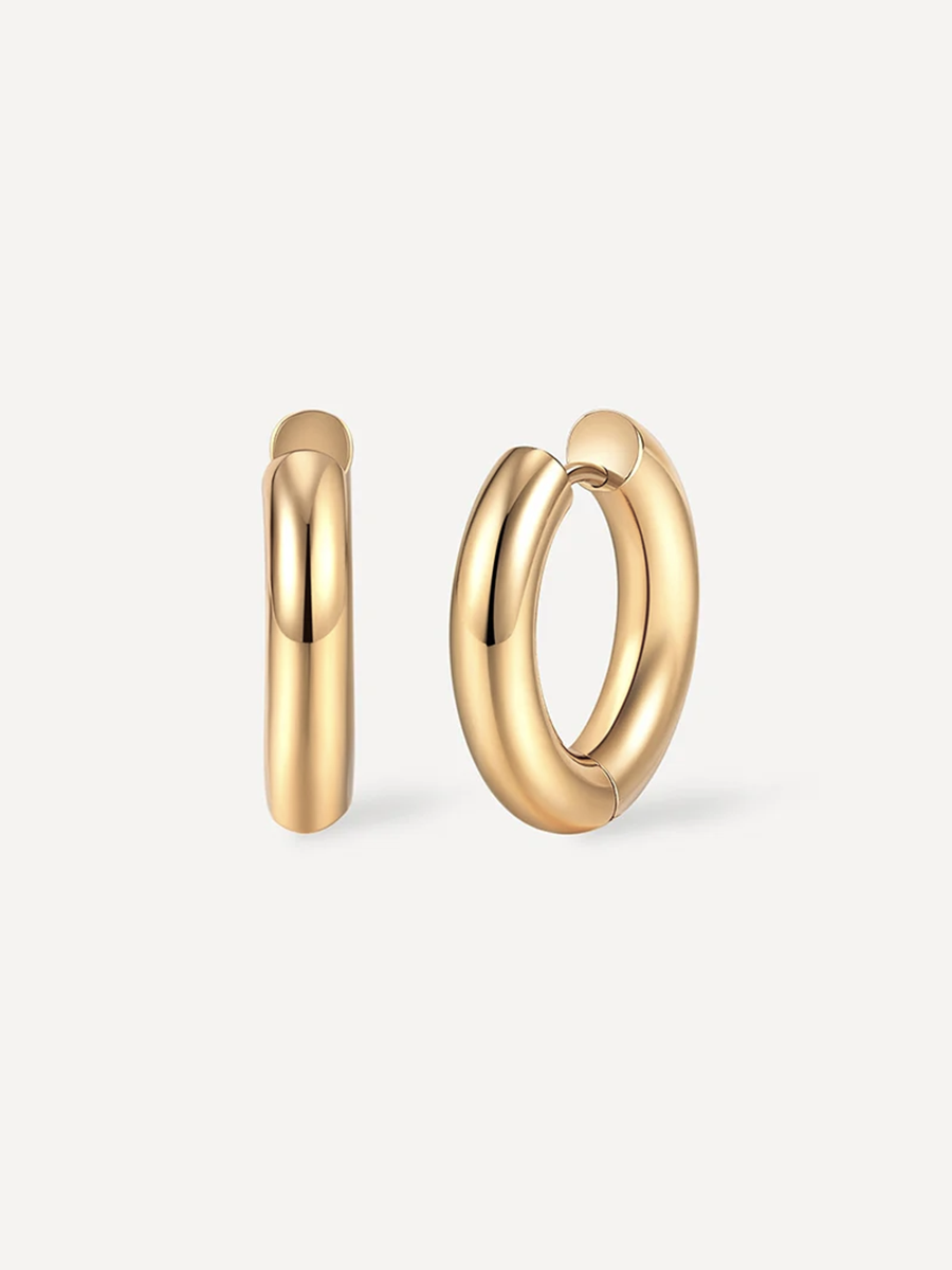 Smooth Hoop Regular Earrings