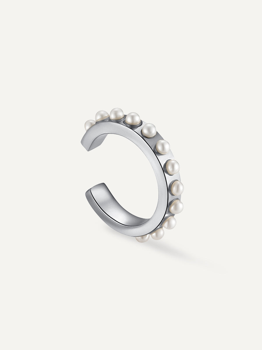 Calm Pearl EARCUFF Silber