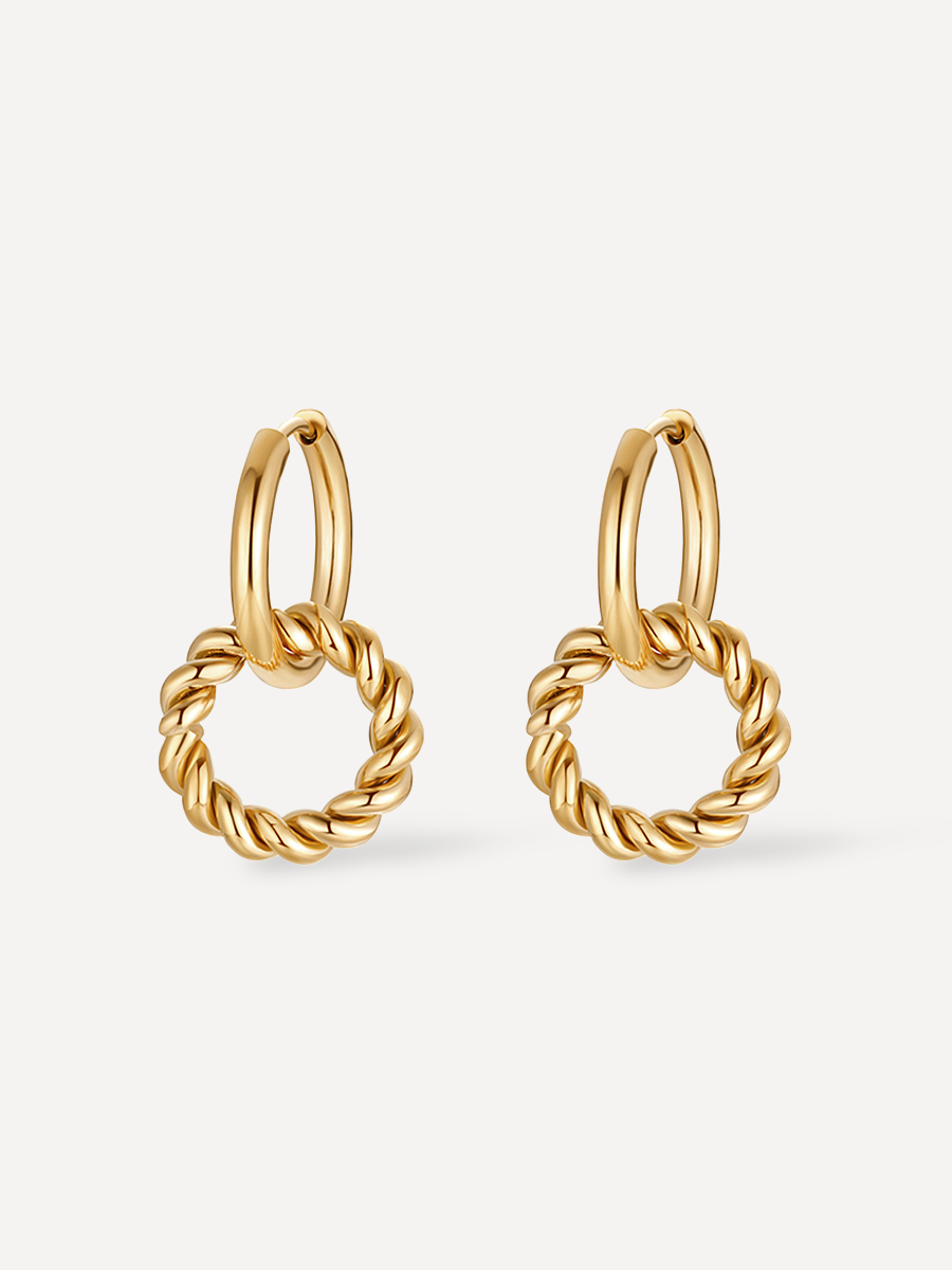 Twirl Hoop Earrings