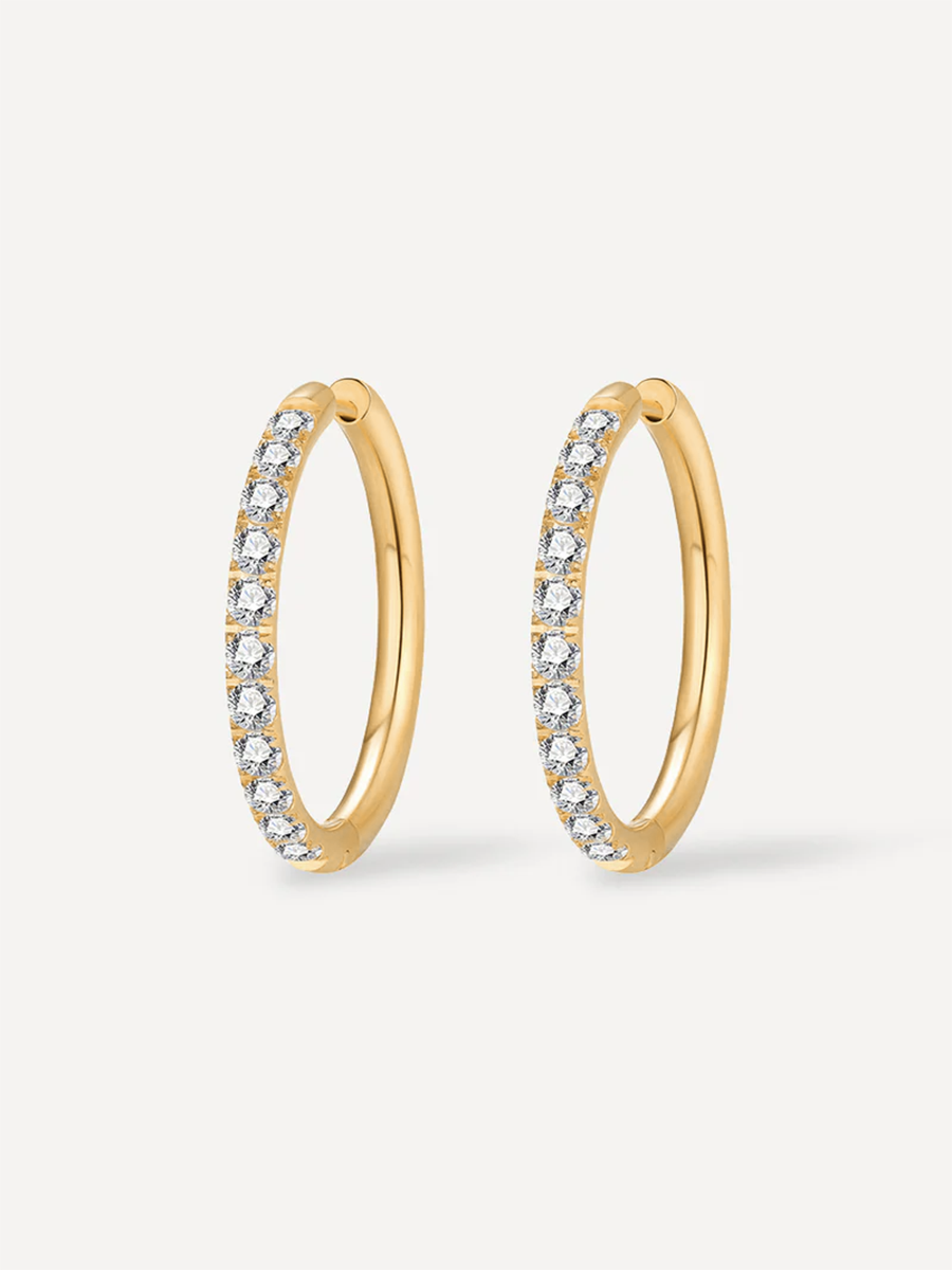 CRYSTALIZED SHINE HOOP LARGE Ohrringe ICRUSH